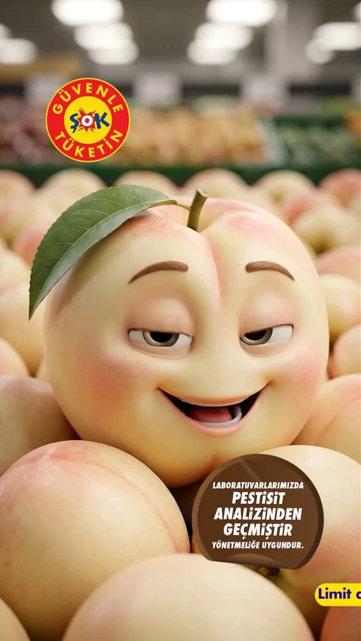 ŞOK Talking Fruits: White Nectarine — video poster image