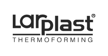 Logo of larplast, a client of ClyTech featuring CGI advertising services to enhance brand visibility and digital presence.