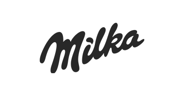 Logo of Milka, a client of ClyTech featuring CGI advertising services to enhance brand visibility and digital presence.